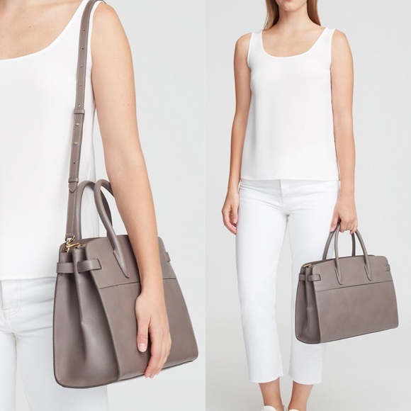 EUC Cuyana Work Satchel in Clay Smooth Leather